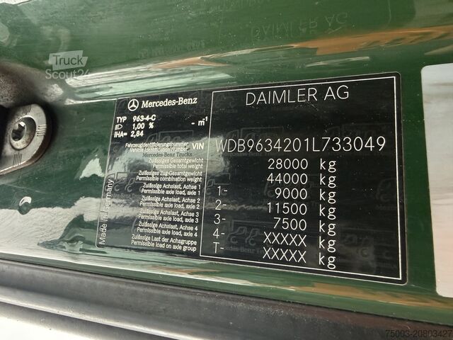 Кран-манипулятор на шасси грузовика Mercedes-Benz Actros 2542 6X2 Kran Fassi F335 bis 22.5 Meter