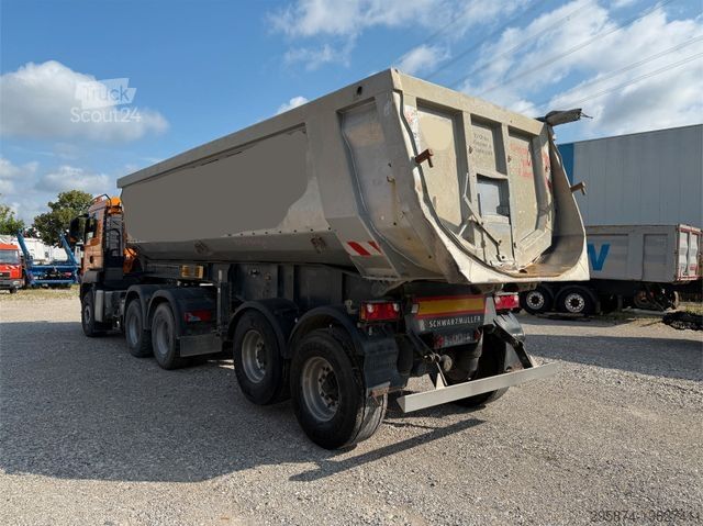 Standard tractor unit MAN TGS 26.480 mit Schwarzmüller Kipper27m3 ALU Lift