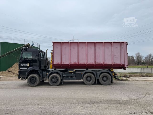 Camion benne à bras amovible MAN TGS 35.520 8x4H BL CH