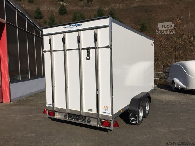 Rimorchio a cassetta WM MEYER AZ 2740/185 S35 - 4 mtr. Koffer mit Heckrampe