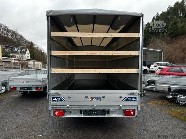Otvorena prikolica sa ceradom SARIS PL 506 204 3500kg HD Heavy Duty Planenanhänger