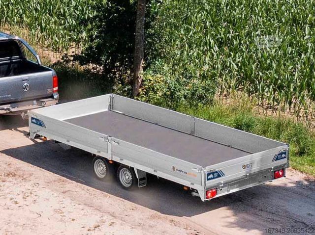 Remorque ouverte SARIS PL 506 204 3500kg HD Heavy Duty niedrig Fahrwerk