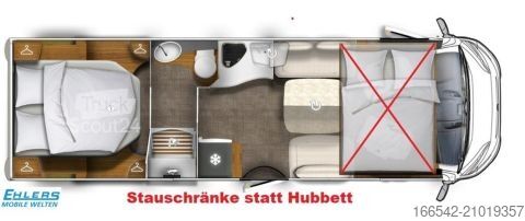 Integrerad husbil Eura Mobil Integra 760 QF Navi/RFK/Klima/Markise/Leder