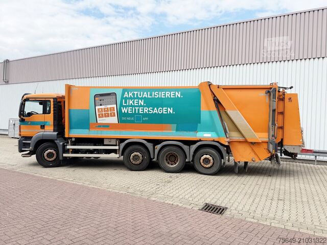 Camion à ordures MAN TGS 35.360 8x2-6 BL TGS 35.360 8x2-6 BL, 2x Lenkachse, Zöller Medium XL, Zöller-Schüttung