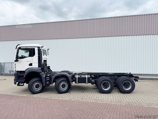 Camion-benne tricar MAN TGS 35.480 8x8 BB CH TGS 35.480 8x8 BB CH, Hohe Bauart, Nebenantrieb
