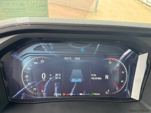 Camion-benne tricar MAN TGS 35.480 8x8 BB CH TGS 35.480 8x8 BB CH, Hohe Bauart, Nebenantrieb