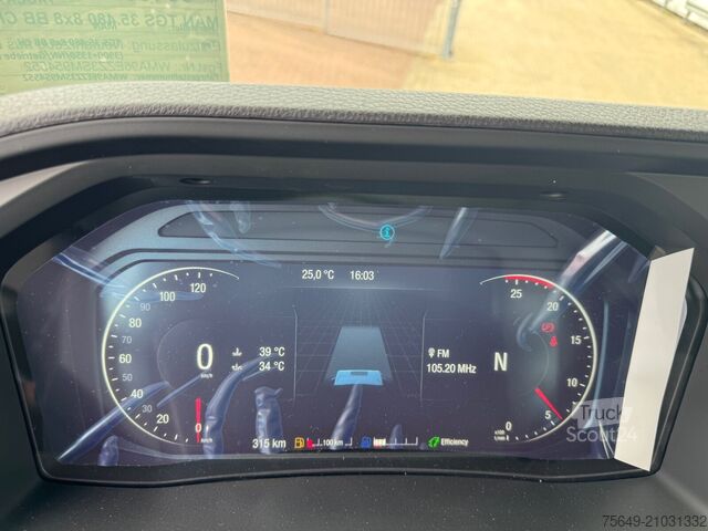 Camion benne à bras amovible MAN TGS 35.480 8x8 BB CH TGS 35.480 8x8 BB CH, Hohe Bauart, Nebenantrieb