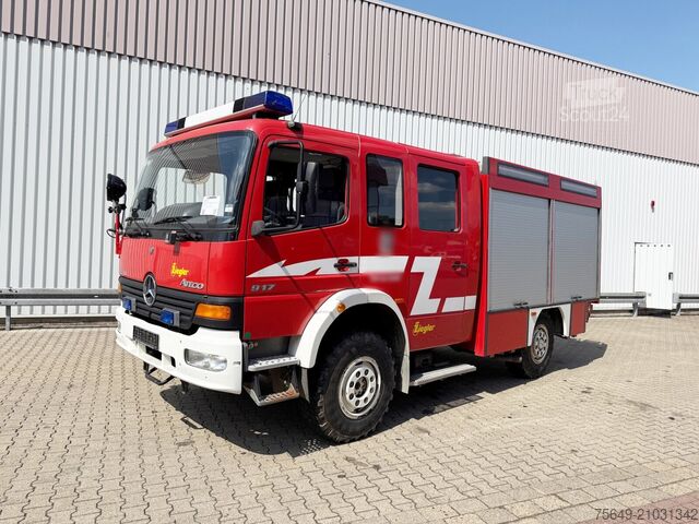 Camion de pompiers Mercedes-Benz Atego 917 4x4, LF 10 Atego 917 4x4, LF 10, Einzelbereifung, AT-Motor
