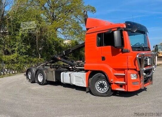Camion benne à bras amovible MAN TGS 26.480 6x2-4 BL TGS 26.480 6x2-4 BL, Intarder, Lenk-/Liftachse, Motorabtrieb