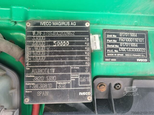 Lastbilchassi Iveco-Magirus Trakker AD380T41W 6x6 Trakker AD380T41W 6x6