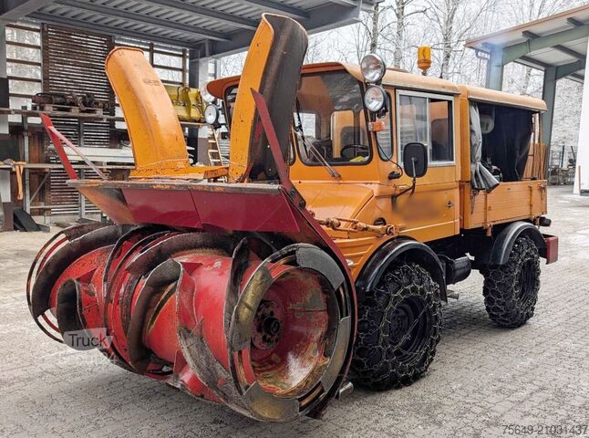 Unimog Unimog U52 411 4x4 Schneefräse U52 411 4x4, Schmidt Schneefräse mit Separatmotor