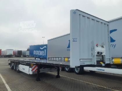 Werkplatform oplegger KRONE Plateau-Auflieger - Lenkachse + Stapleraufnahme