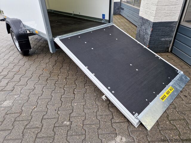 Gesloten opbouw Brenderup CD260UBR Koffer rutschfeste Heckrampe robuste Wände direkt günstig ANHÄNGERWIRTZ