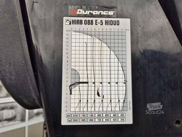 Trailer πλατφόρμας Volvo FL 42 R Kran Hiab XS 088 Funk bis 14 m! Kamera