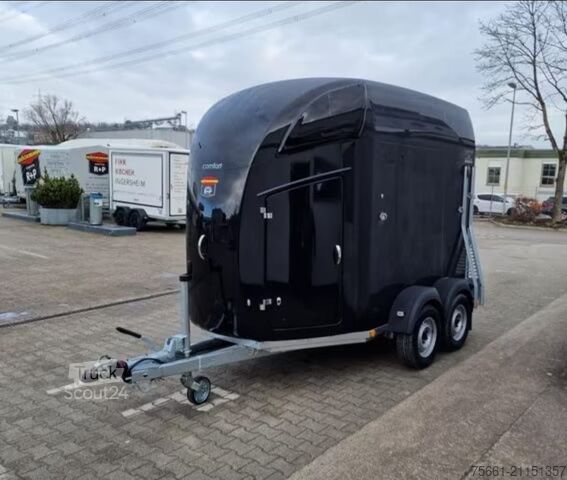 Pferdeanhänger BÖCKMANN Comfort Schwarz 2-Pferdeanhänger