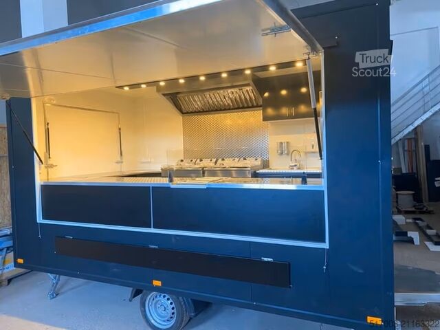 Reboque de venda, reboque de food truck Imbissanhänger, | Finanzierung möglich Pommes Foodtruck,Neufahrzeug