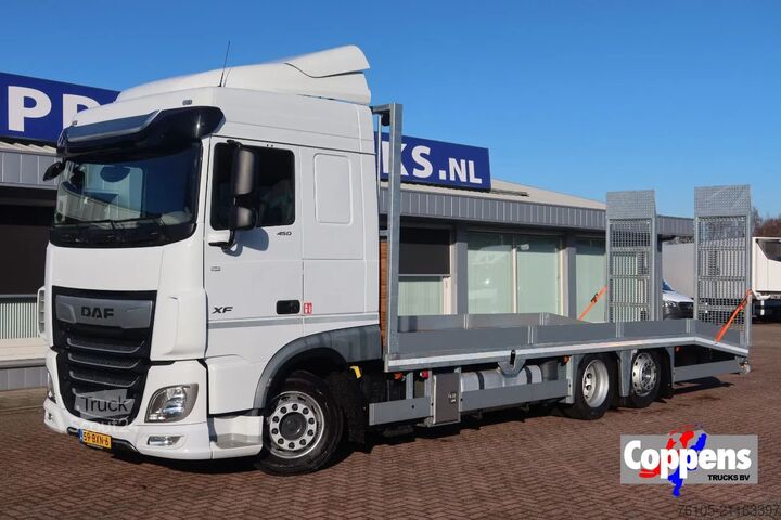 Furgón portacoches DAF XF 450 6x2 Oprijwagen vloerhoogte 100 cm + 2x  ...