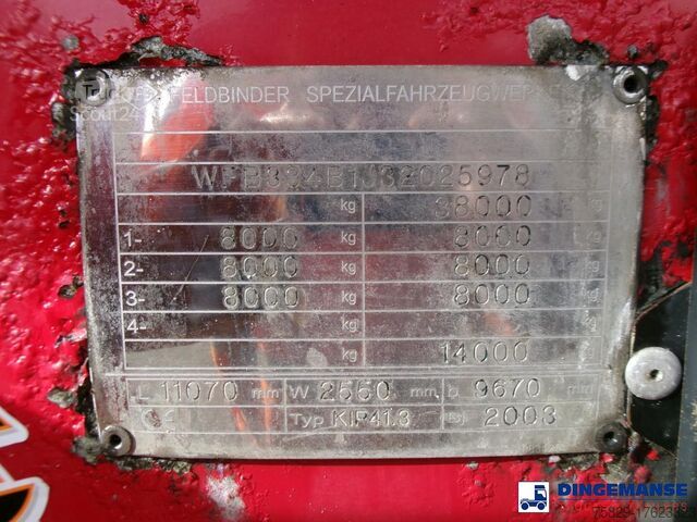 Silo Feldbinder Powder tank alu 41 m3 (tipping)