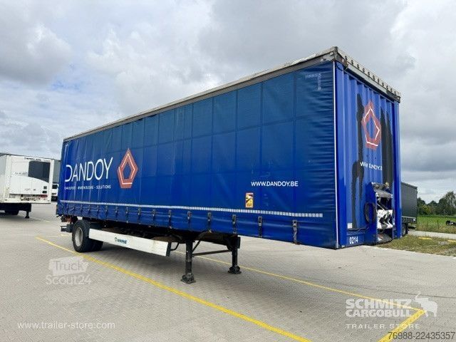 مقطورة نصفية مفتوحة مع قماش مشمع Krone Curtainsider Standard Ladebordwand