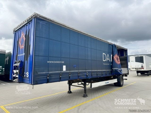 مقطورة نصفية مفتوحة مع قماش مشمع Krone Curtainsider Standard Ladebordwand