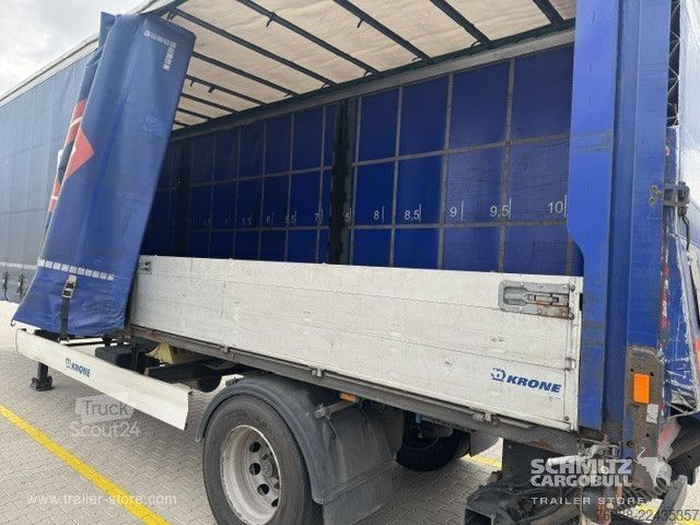مقطورة نصفية مفتوحة مع قماش مشمع Krone Curtainsider Standard Ladebordwand