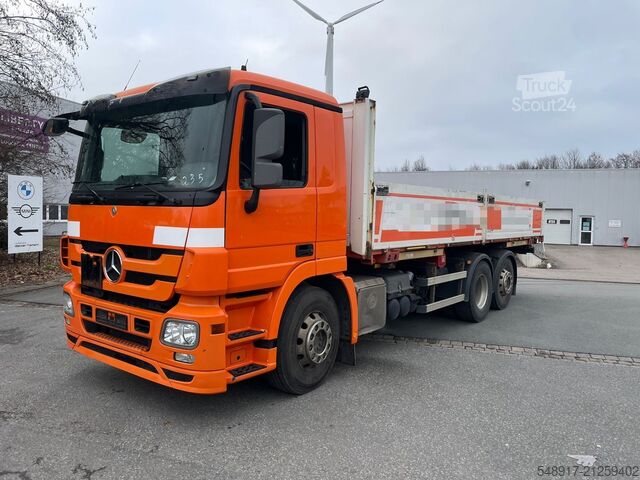 Platte bak Mercedes-Benz Actros 2636 Pritsche 6x2 Retarder Klima