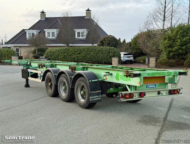 Auflieger-Wechselfahrgestell  Flandria 3 AXLE DRUM BRAKES LIFT AXLE SUPER STRO