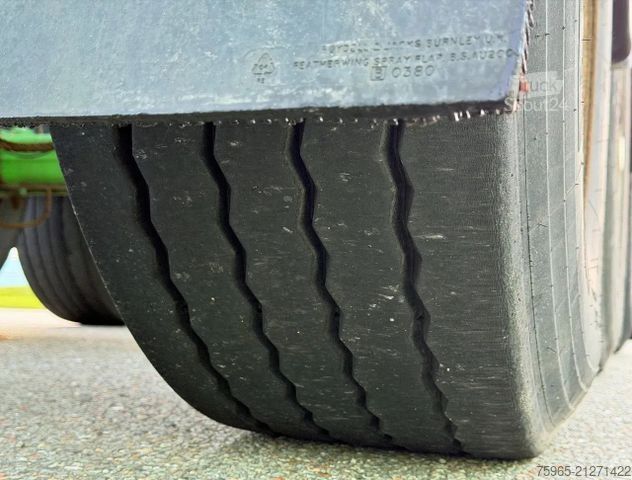 Auflieger-Wechselfahrgestell  Flandria 3 AXLE DRUM BRAKES LIFT AXLE SUPER STRO