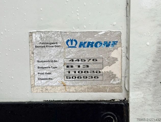 Semi-remorque frigorifique KRONE SD THERMO KING SLX300 DISC BRAKES NEW TUV-APK LI
