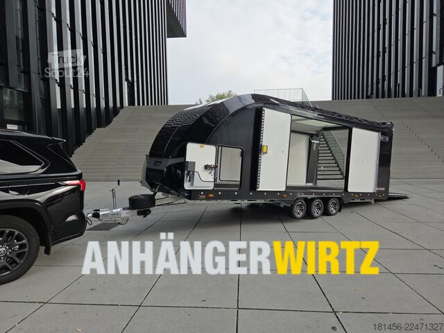 Autotransporter Anhänger Brian James Trailers RT 7 397-6023 Kamera Landstrom Stauraum