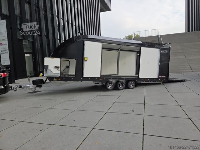 Autotransporter Anhänger Brian James Trailers RT 7 397-6023 Kamera Landstrom Stauraum
