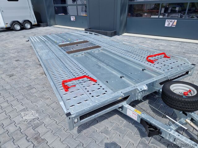 Prikolica za prevoz automobila Brian James Trailers T Transporter 231-5522 Tridem Rampen