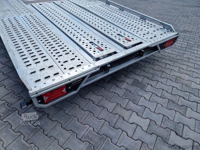 Prikolica za prevoz automobila Brian James Trailers T Transporter 231-5522 Tridem Rampen