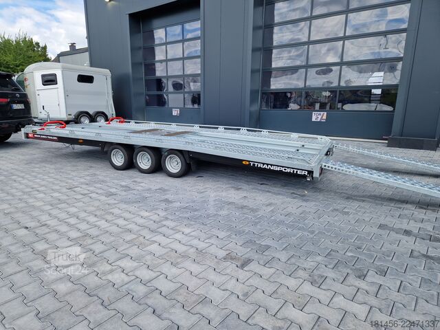 Prikolica za prevoz automobila Brian James Trailers T Transporter 231-5522 Tridem Rampen