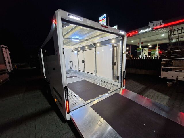 Biltransportör Brian James Trailers Race Transporter 5 weiß ab Lager verfügbar