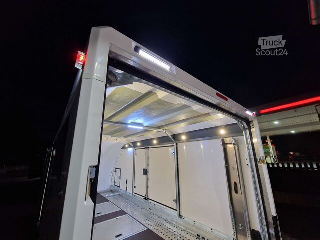 Biltransportör Brian James Trailers Race Transporter 5 weiß ab Lager verfügbar