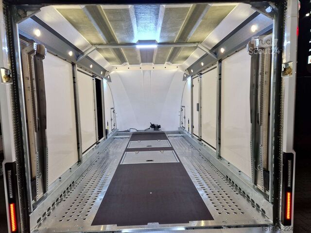 Biltransportör Brian James Trailers Race Transporter 5 weiß ab Lager verfügbar