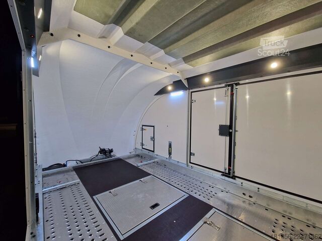 Biltransportör Brian James Trailers Race Transporter 5 weiß ab Lager verfügbar