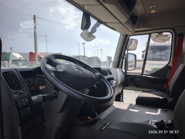 Camião plataforma com lona RENAULT 26.320 D WIDE 6X2 EURO 6