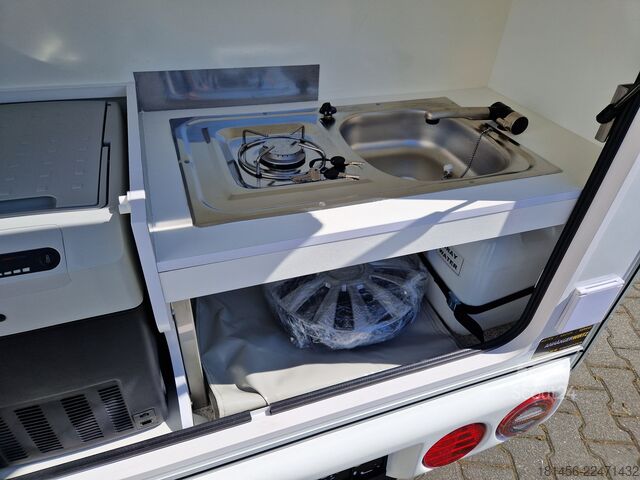 Jiné Other Mini Tommy TMC 25 Schlafanhänger mit Küche gebremst 750kg führerscheinfrei