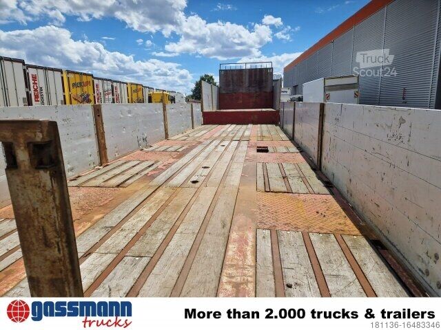 Auflieger mit Pritsche & Plane  MED TRIDEX JTS, Lenkachse