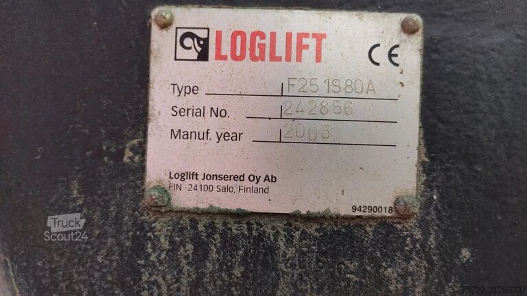Transporter drewna Diversen LADEKRAN LOGLIFT F251S 80A LADEKRAN LOGLIFT F25...