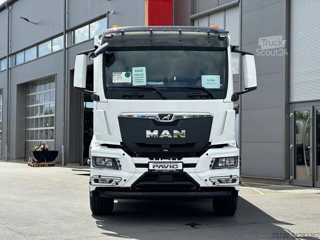 Camion-benne avec grue MAN TGS 33.440 6x4 BL Tajfun Liv L150K Recycling Kran