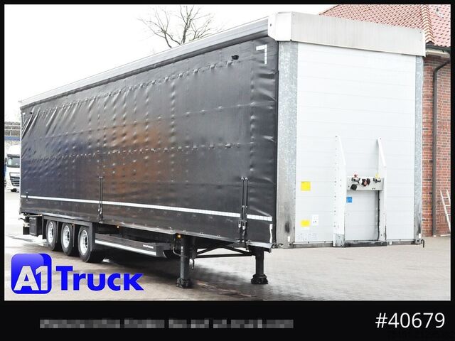 Auflieger mit Pritsche & Plane SCHMITZ SCB  24, Mega, Speed Curtain, VDI 2700, neue Plane