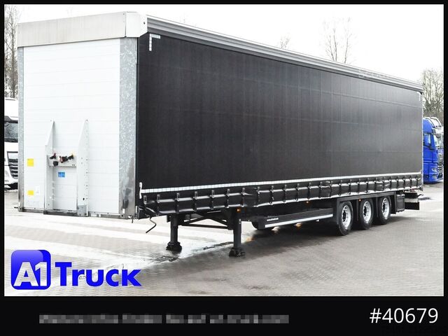 Auflieger mit Pritsche & Plane SCHMITZ SCB  24, Mega, Speed Curtain, VDI 2700, neue Plane