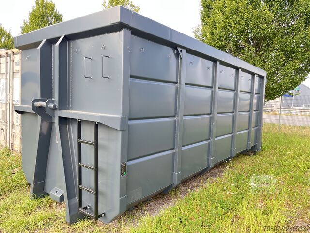 Atkritumu konteiners ar nolaižamu rāmi, 34 m³ tilpums, 6 m garums WELPRO 