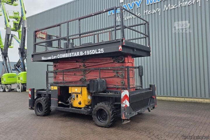 Podnośnik nożycowy Holland Lift Combistar B-195DL25-4WD/P/N Diesel, 4x4 Drive, 21.