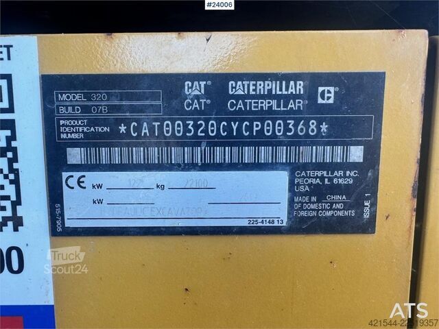 багер на вериги Caterpillar 320