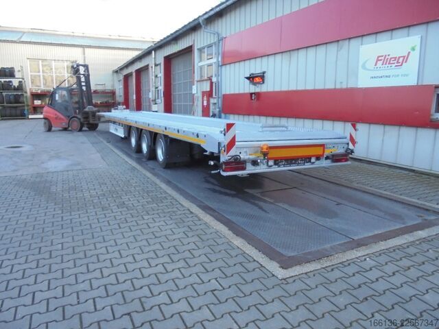 Auflieger mit offener Pritsche Fliegl Plateauauflieger zum Fahrzeugtransport
