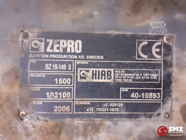 Construção Diversen Occ laadlift ZEPRO 1500kg